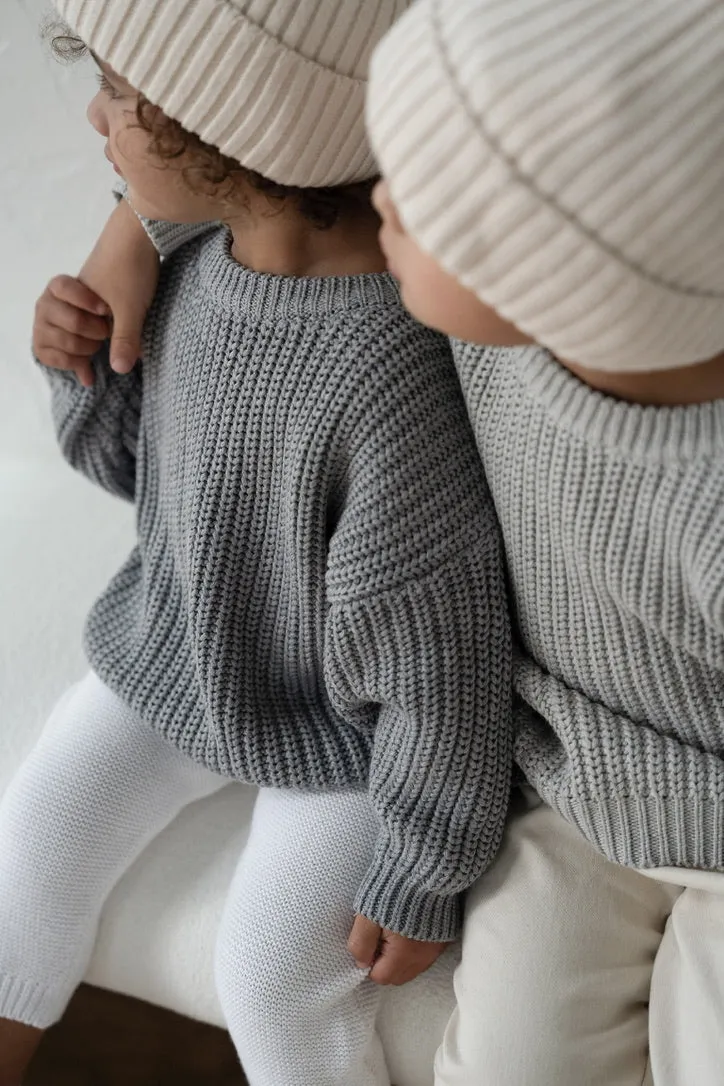 ‘Storm Gray’ Chunky Knit Sweater