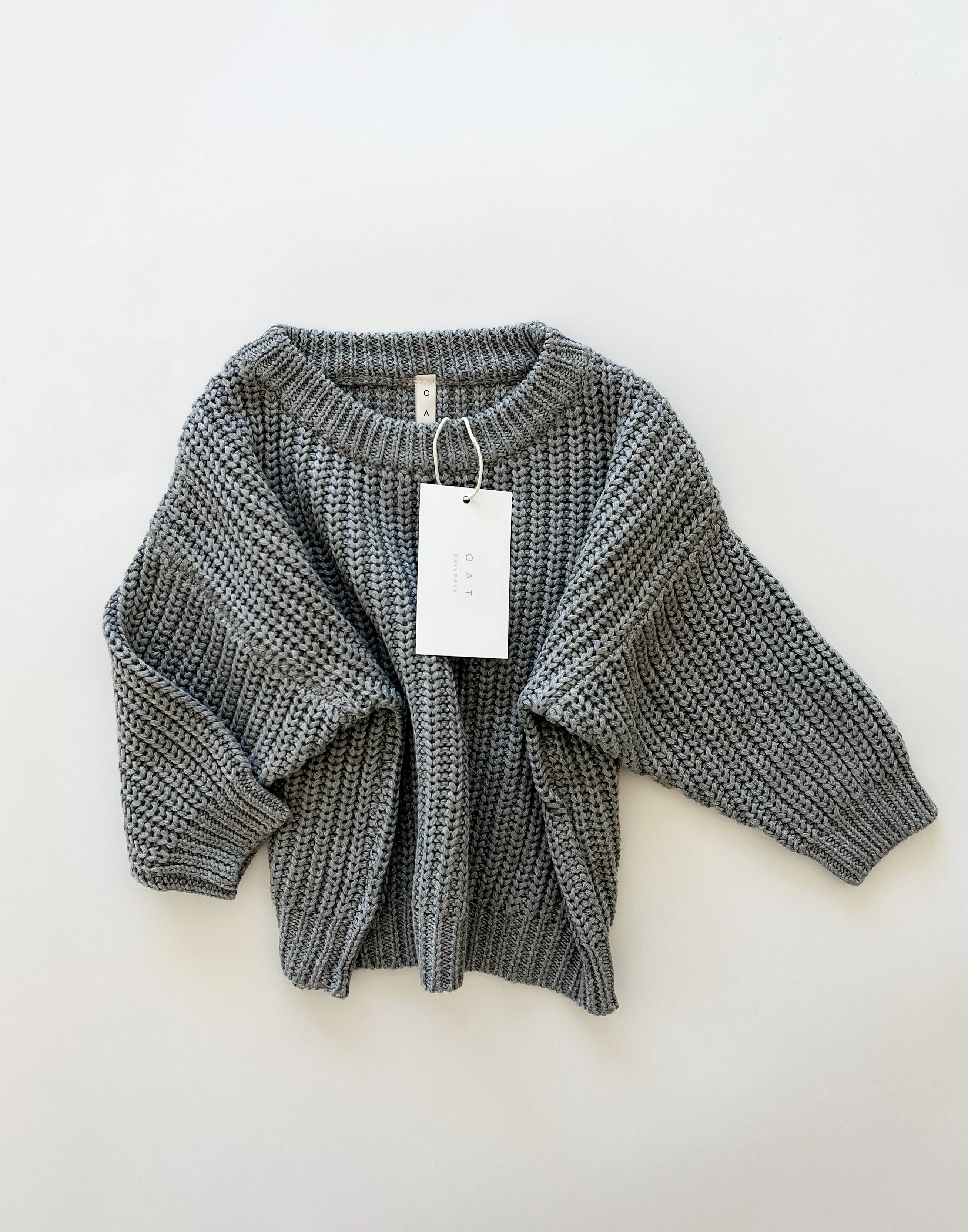 ‘Storm Gray’ Chunky Knit Sweater