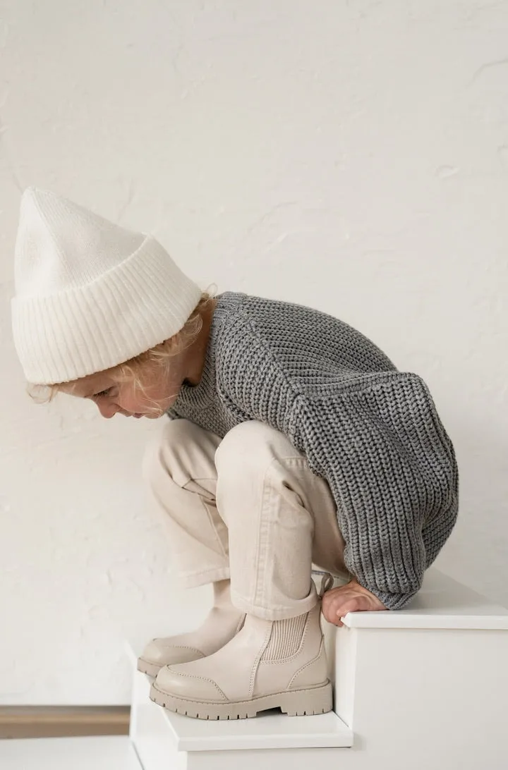 ‘Storm Gray’ Chunky Knit Sweater