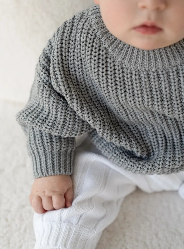 ‘Storm Gray’ Chunky Knit Sweater