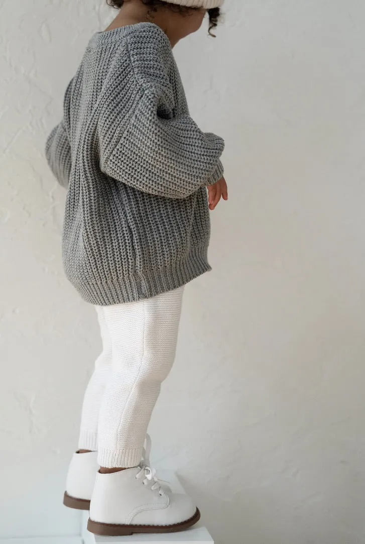 ‘Storm Gray’ Chunky Knit Sweater