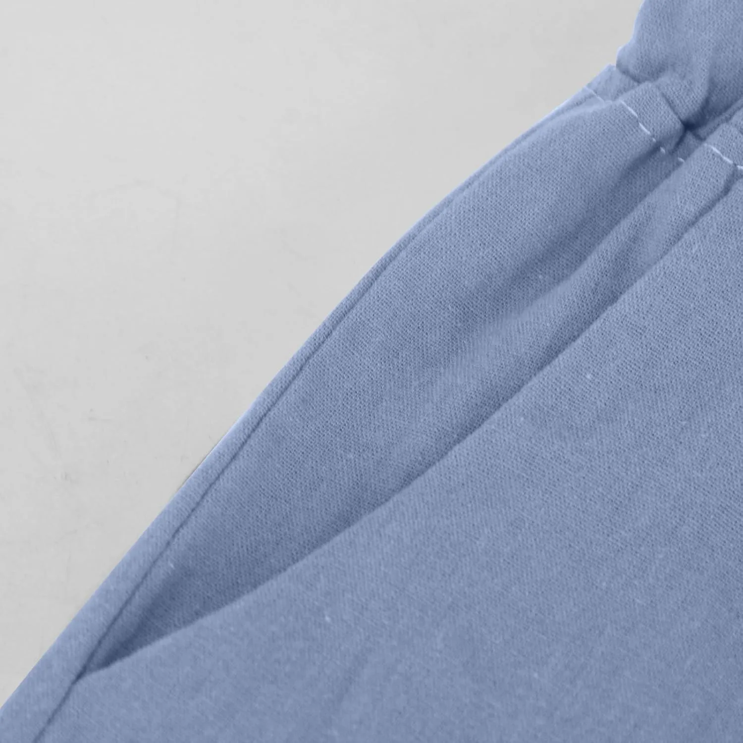 Teen Girls Preppy Cotton Linen Pants Summer Lightweight Loose Fit Elastic Waist Plus Size Solid Lounge Long Trousers