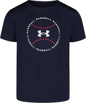 Under Armour Boys' Classic Core Logo T-Shirt, Wordmark Print & Baseball Designs, Crew Neck