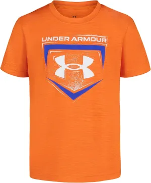 Under Armour Boys' Classic Core Logo T-Shirt, Wordmark Print & Baseball Designs, Crew Neck