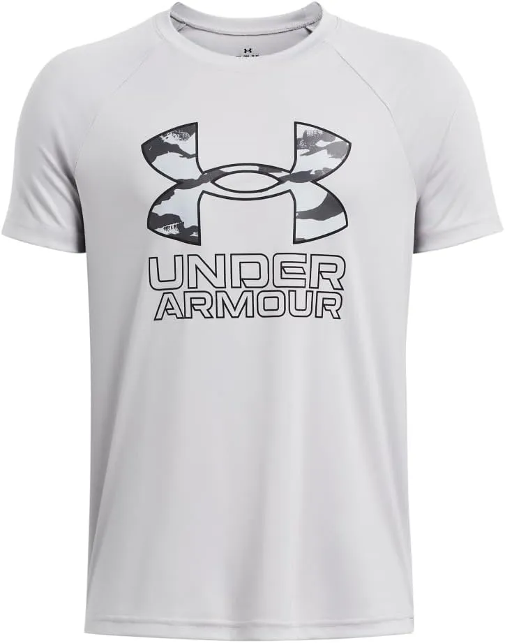 Under Armour Boys' Tech Big Logo Short Sleeve T Shirt Plus