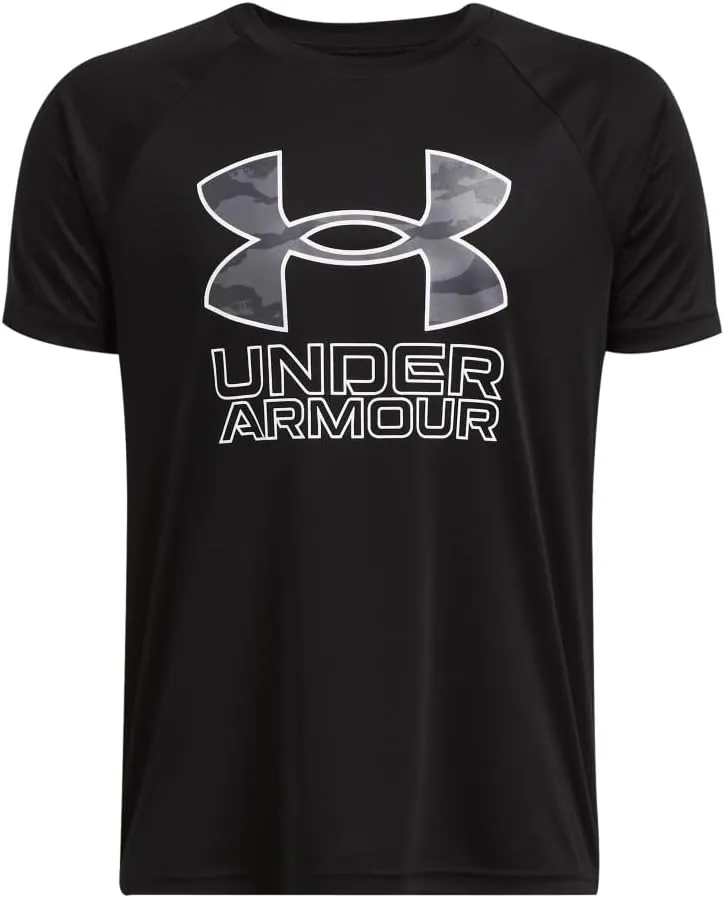 Under Armour Boys' Tech Big Logo Short Sleeve T Shirt Plus