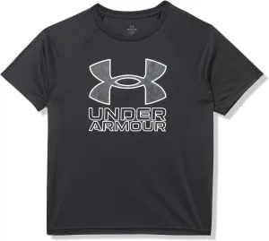 Under Armour Boys' Tech Hybrid Print Short Sleeve T Shirt