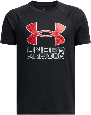 Under Armour Boys' Tech Hybrid Print Short Sleeve T Shirt
