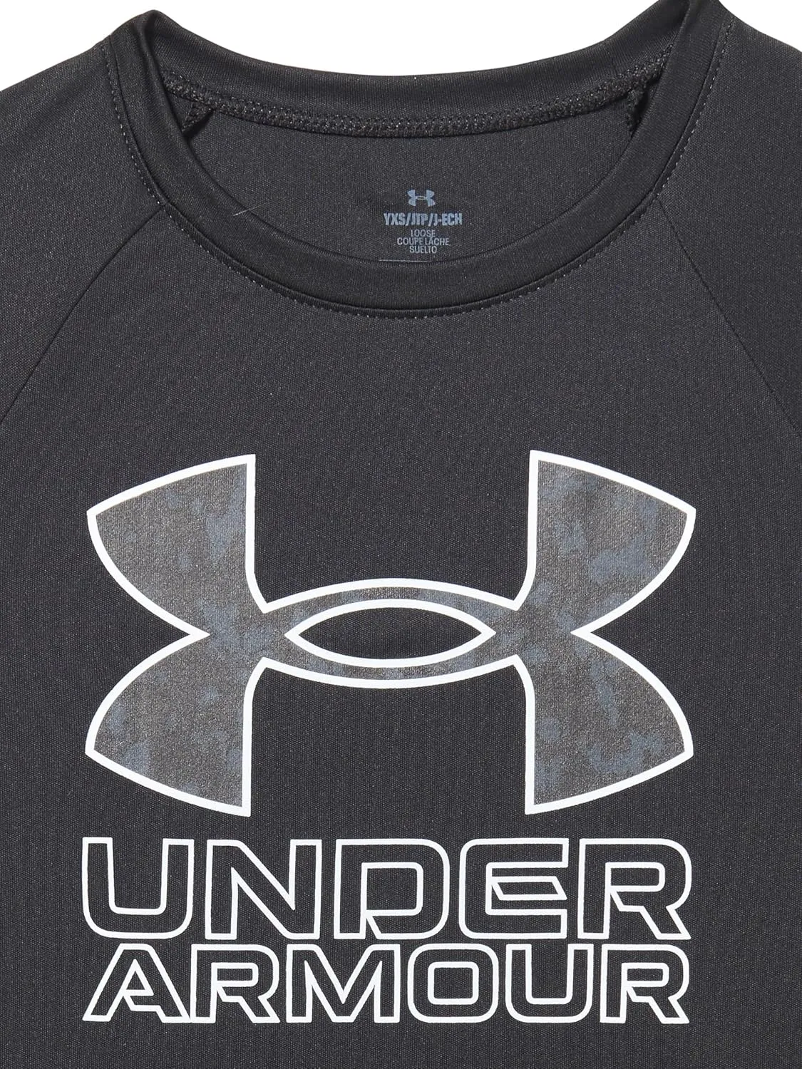 Under Armour Boys' Tech Hybrid Print Short Sleeve T Shirt