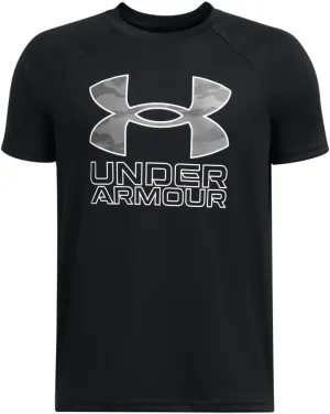 Under Armour Boys' Tech Hybrid Print Short Sleeve T Shirt
