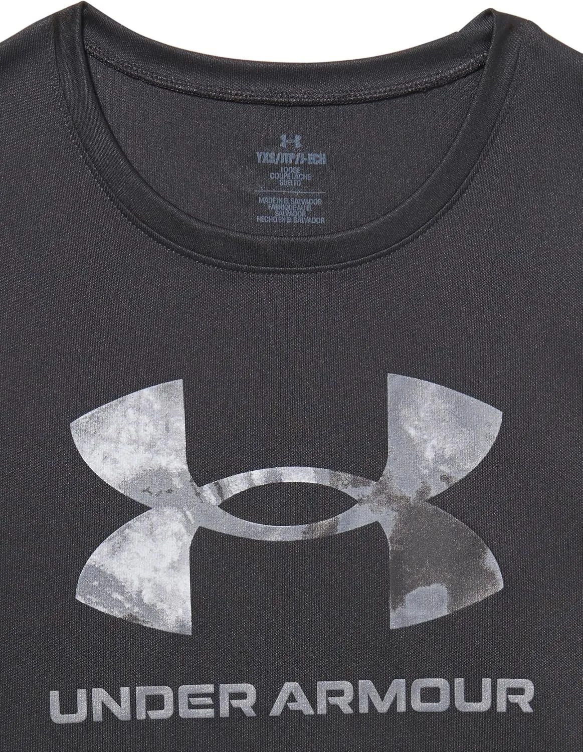 Under Armour Girls Tech Big Logo Print Short Sleeve T Shirt