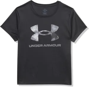 Under Armour Girls Tech Big Logo Print Short Sleeve T Shirt