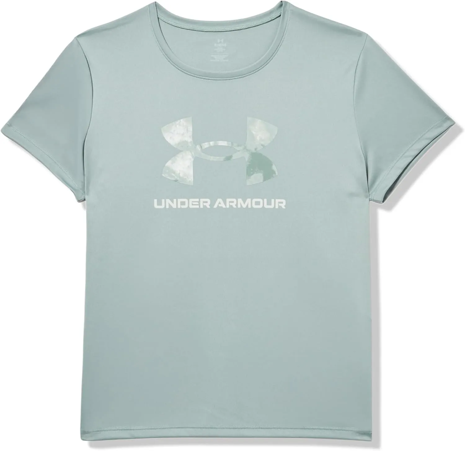 Under Armour Girls Tech Big Logo Print Short Sleeve T Shirt