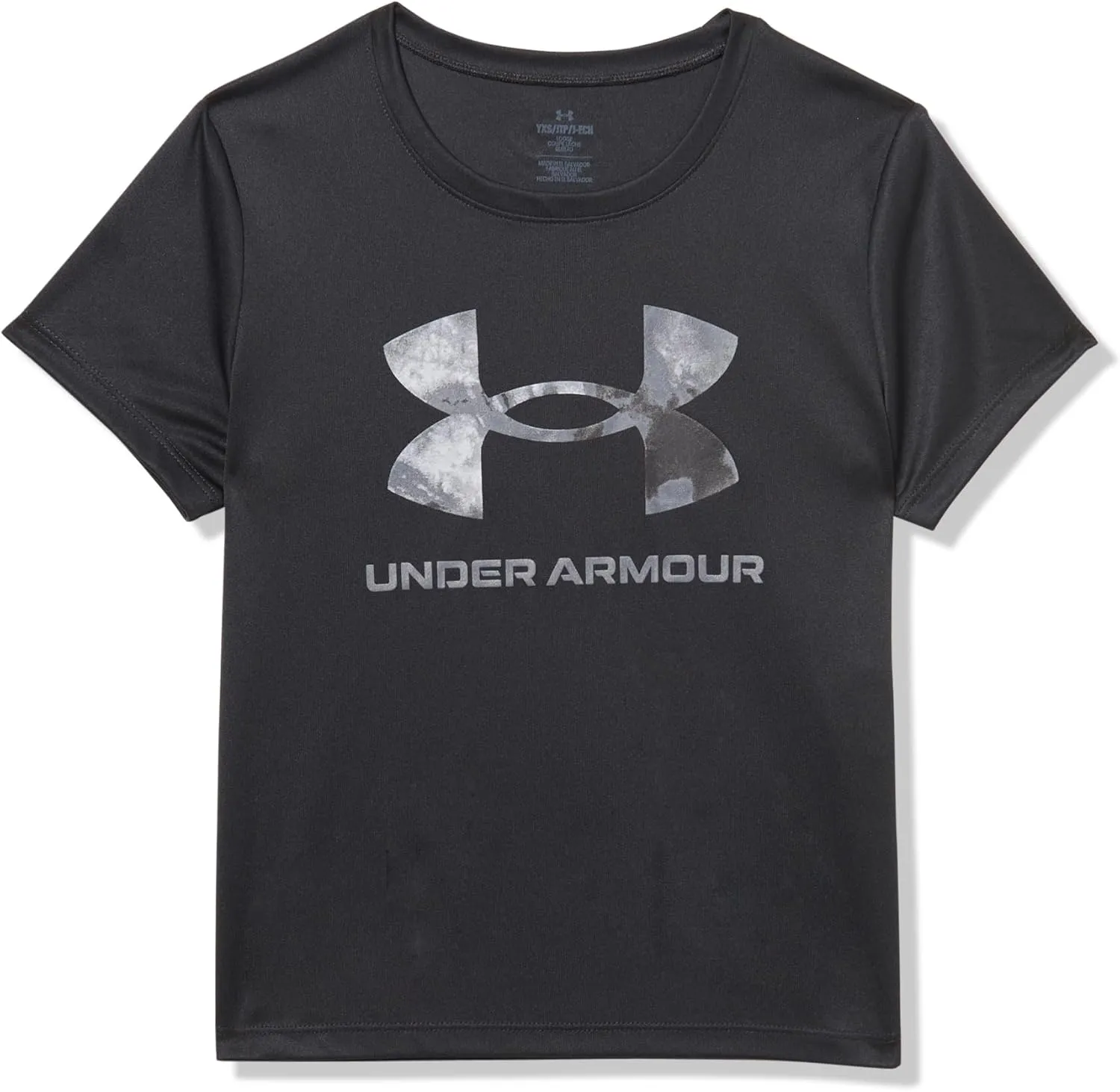 Under Armour Girls Tech Big Logo Print Short Sleeve T Shirt