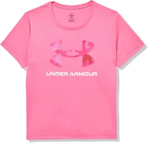Under Armour Girls Tech Big Logo Print Short Sleeve T Shirt