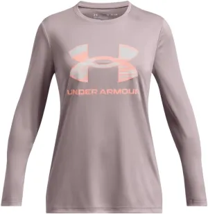 Under Armour Girls' Tech Big Logo Printed Long Sleeve