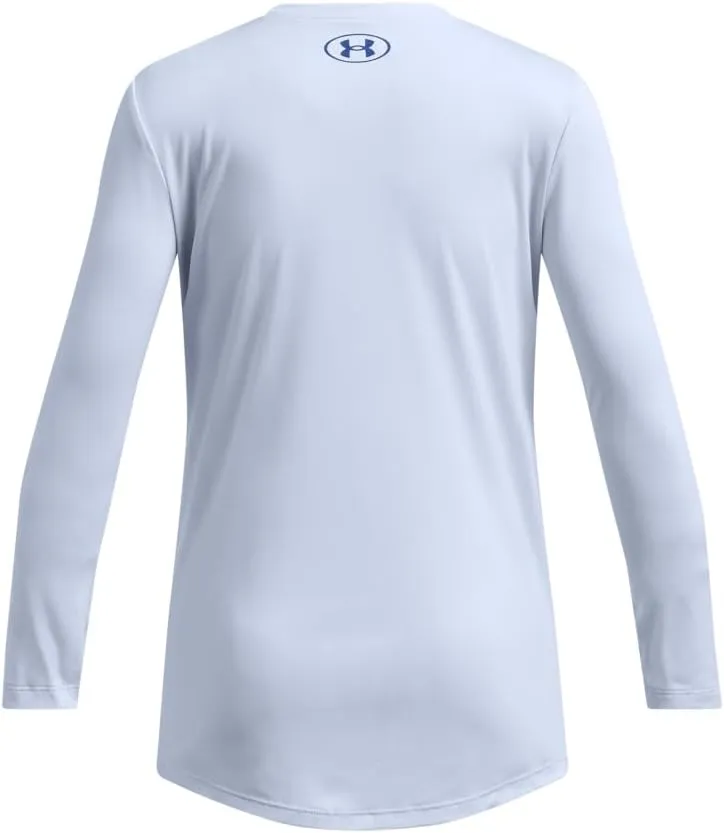 Under Armour Girls' Tech Big Logo Printed Long Sleeve