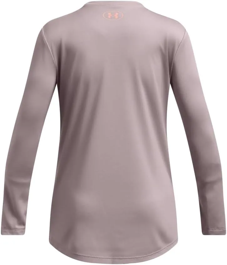 Under Armour Girls' Tech Big Logo Printed Long Sleeve