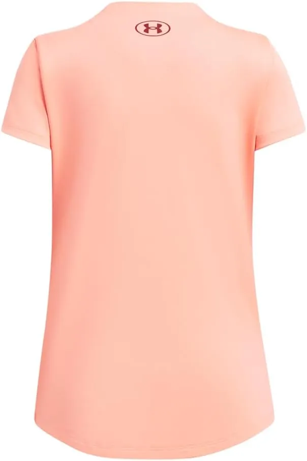 Under Armour Girls' Tech Block Logo Short Sleeve T Shirt