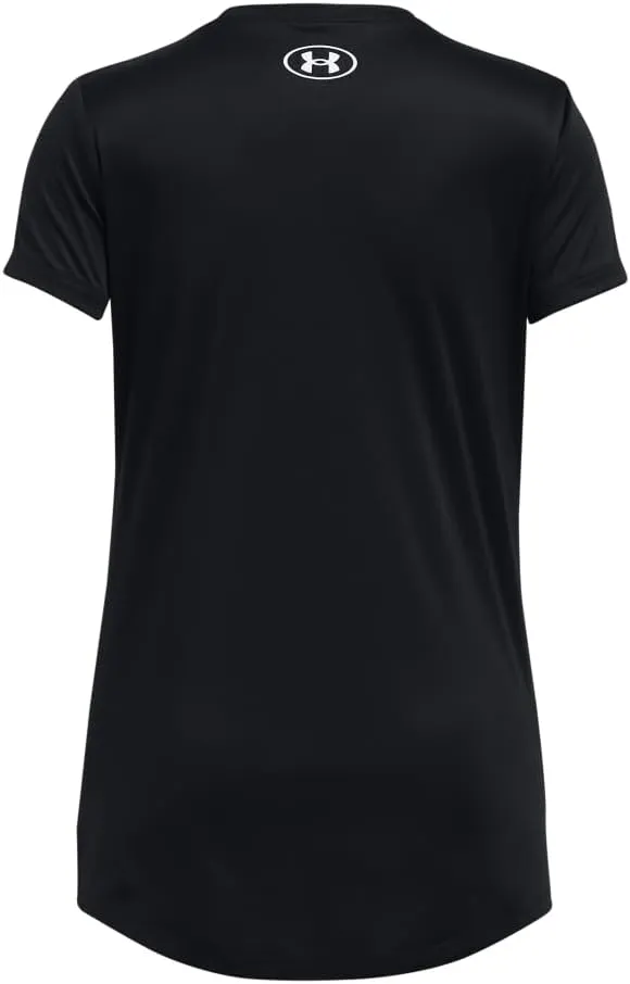 Under Armour Girls' Tech Block Logo Short Sleeve T Shirt