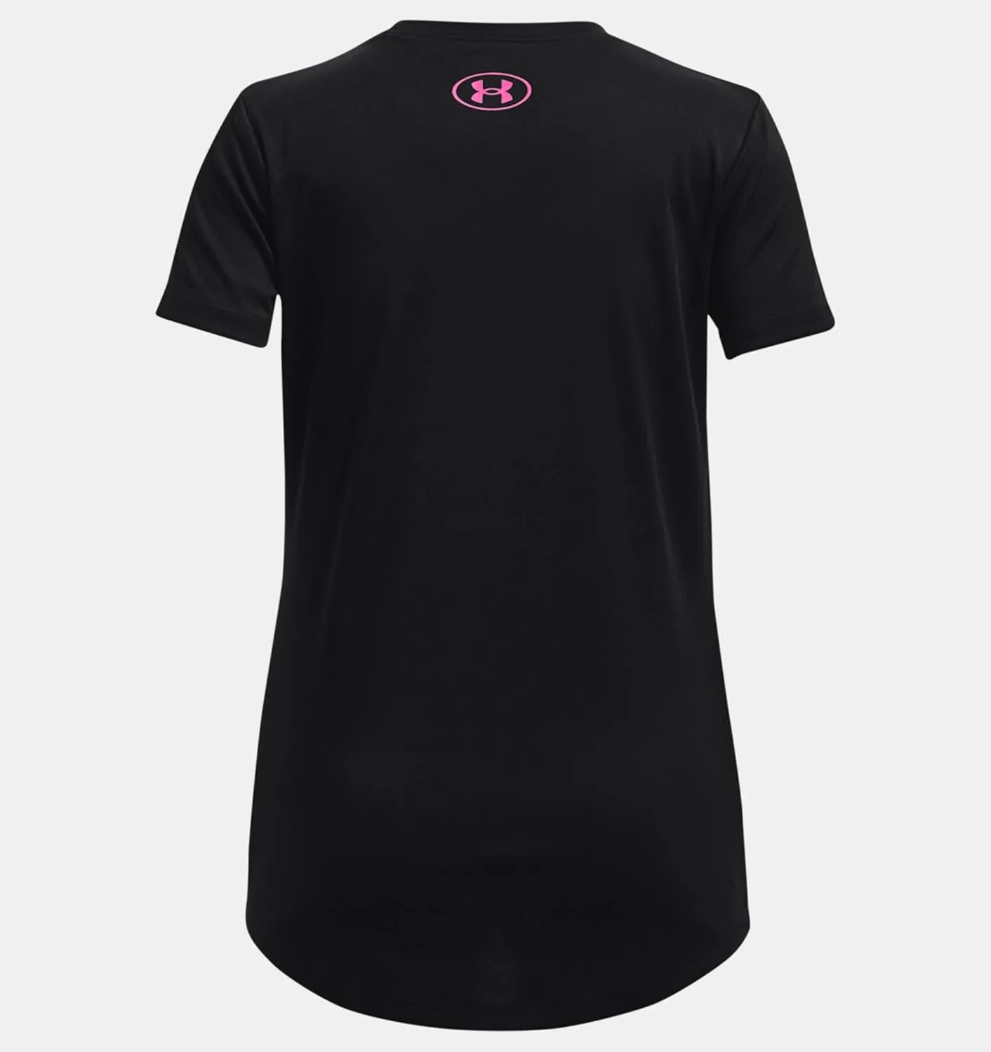 Under Armour Girls' Tech Print Big Logo Short Sleeve Crew