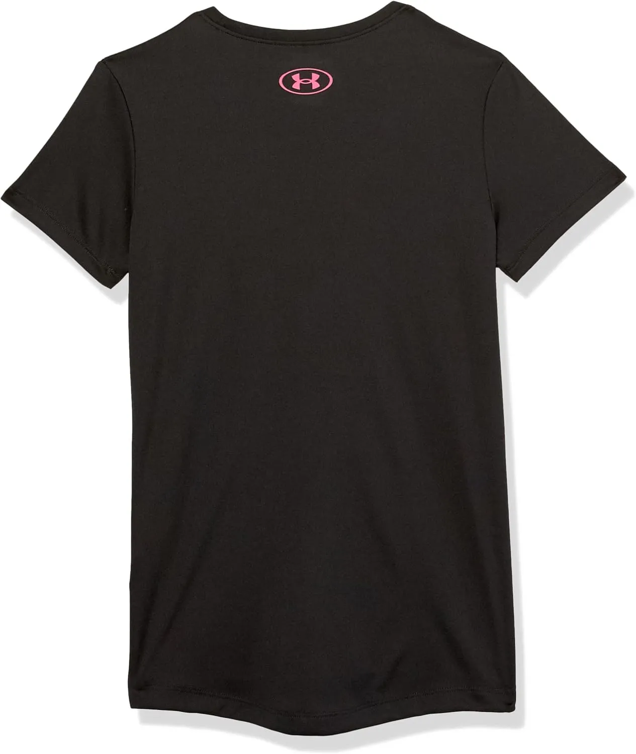 Under Armour Girls' Tech Print Big Logo Short Sleeve Crew