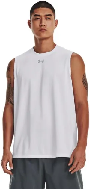 Under Armour Men's Team Tech Slvls Loose Grey Short Sleeve Shirt