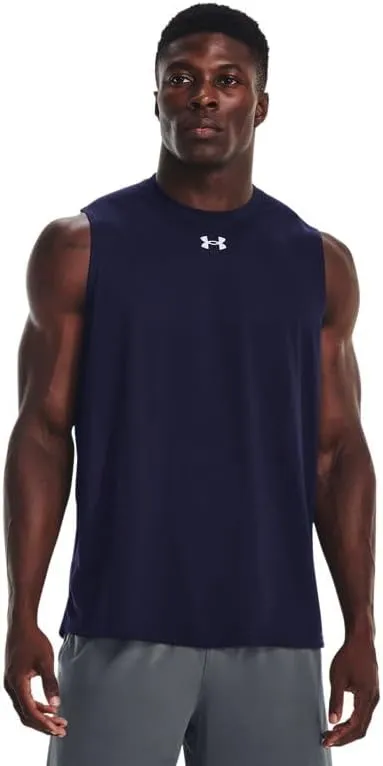 Under Armour Men's Team Tech Slvls Loose Grey Short Sleeve Shirt