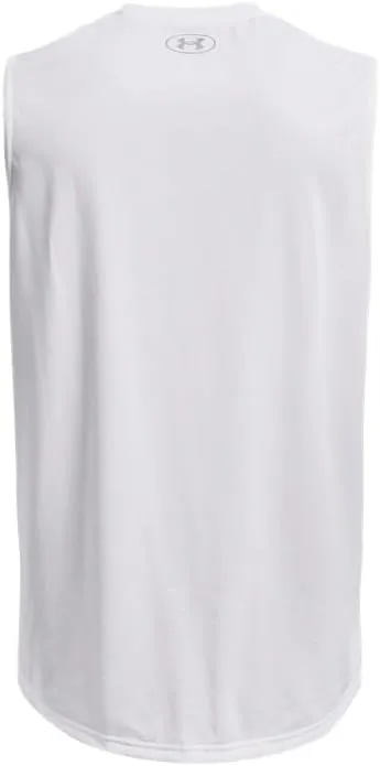 Under Armour Men's Team Tech Slvls Loose Grey Short Sleeve Shirt