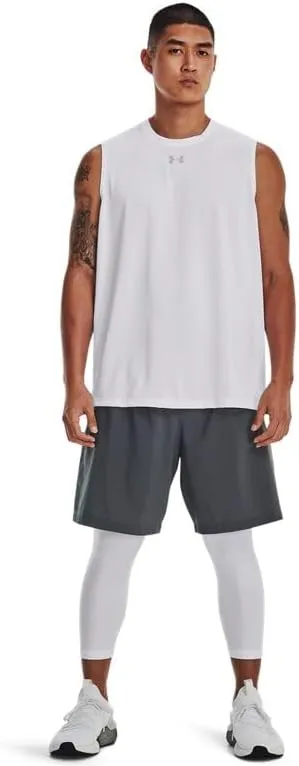 Under Armour Men's Team Tech Slvls Loose Grey Short Sleeve Shirt
