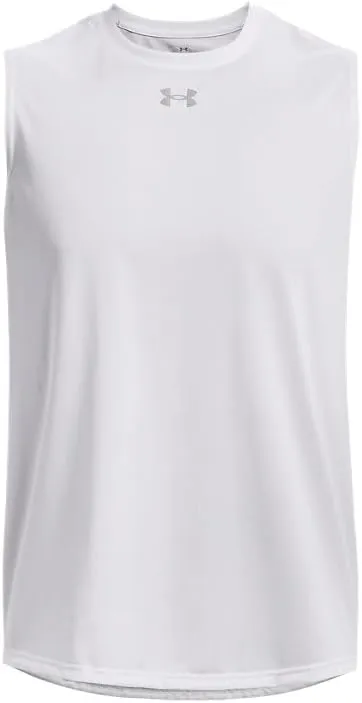 Under Armour Men's Team Tech Slvls Loose Grey Short Sleeve Shirt