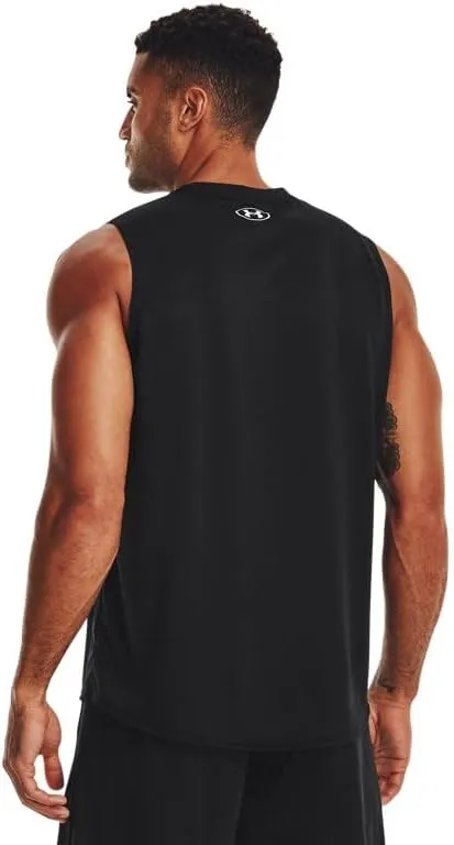 Under Armour Men's Team Tech Slvls Loose Grey Short Sleeve Shirt