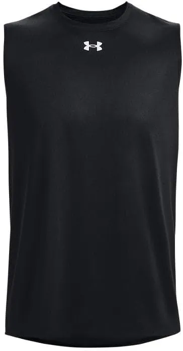 Under Armour Men's Team Tech Slvls Loose Grey Short Sleeve Shirt