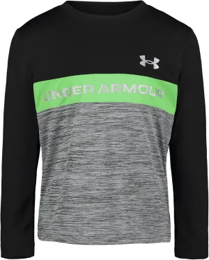 Under Armour UA BE SEEN LS, Black/Lime Wordmark, 5