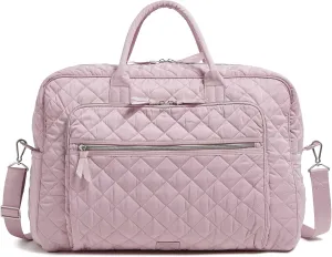 Vera Bradley Performance Twill Grand Weekender Travel Bag, Hydrangea Pink