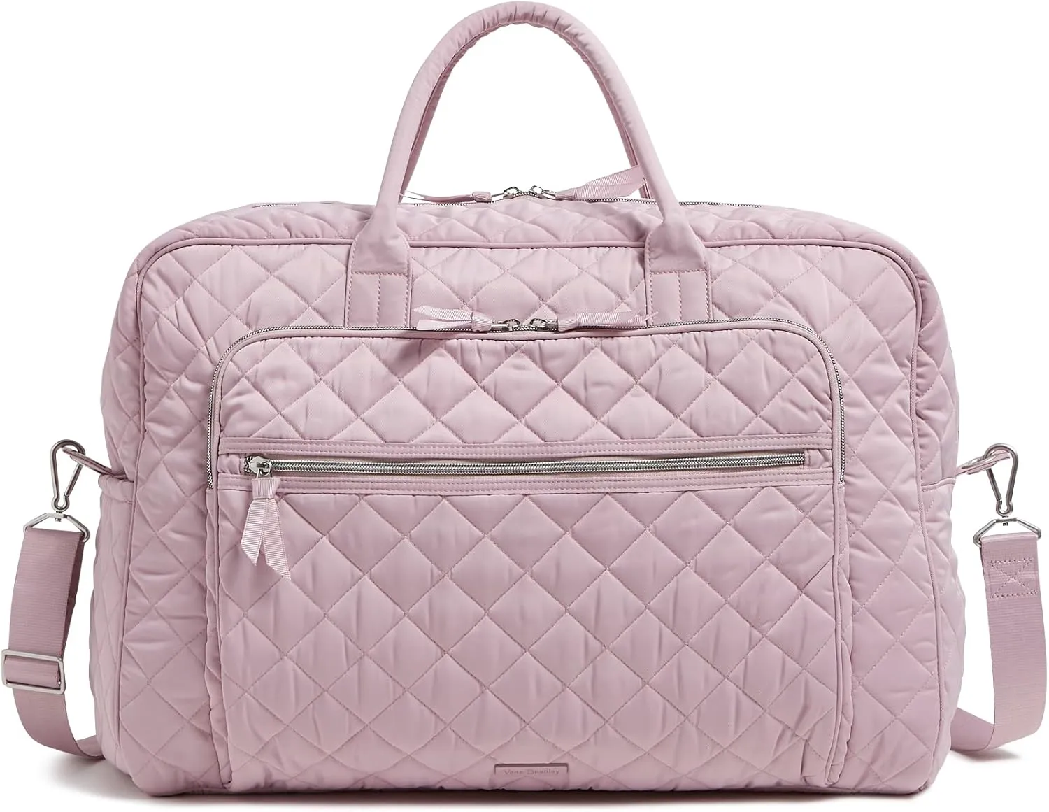 Vera Bradley Performance Twill Grand Weekender Travel Bag, Hydrangea Pink