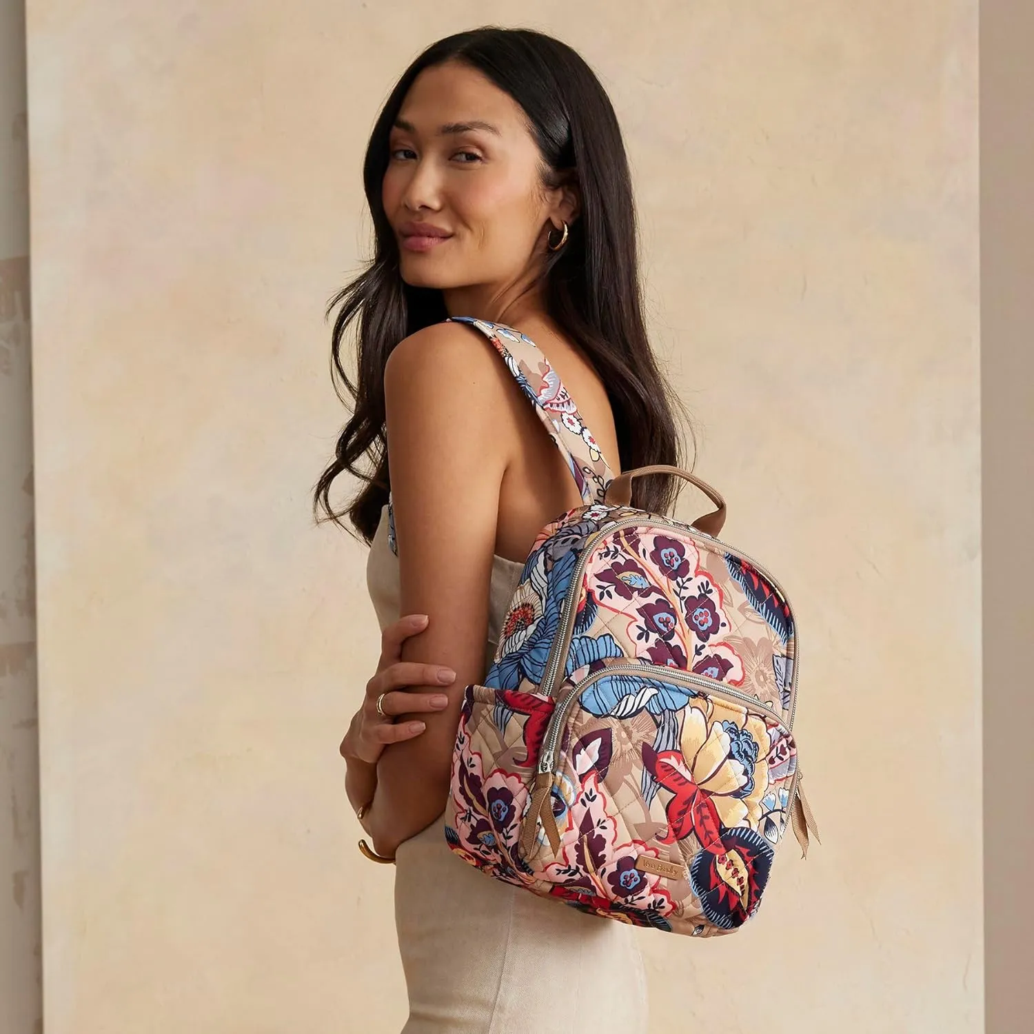 Vera Bradley Performance Twill Small Backpack, Botanical Beauty
