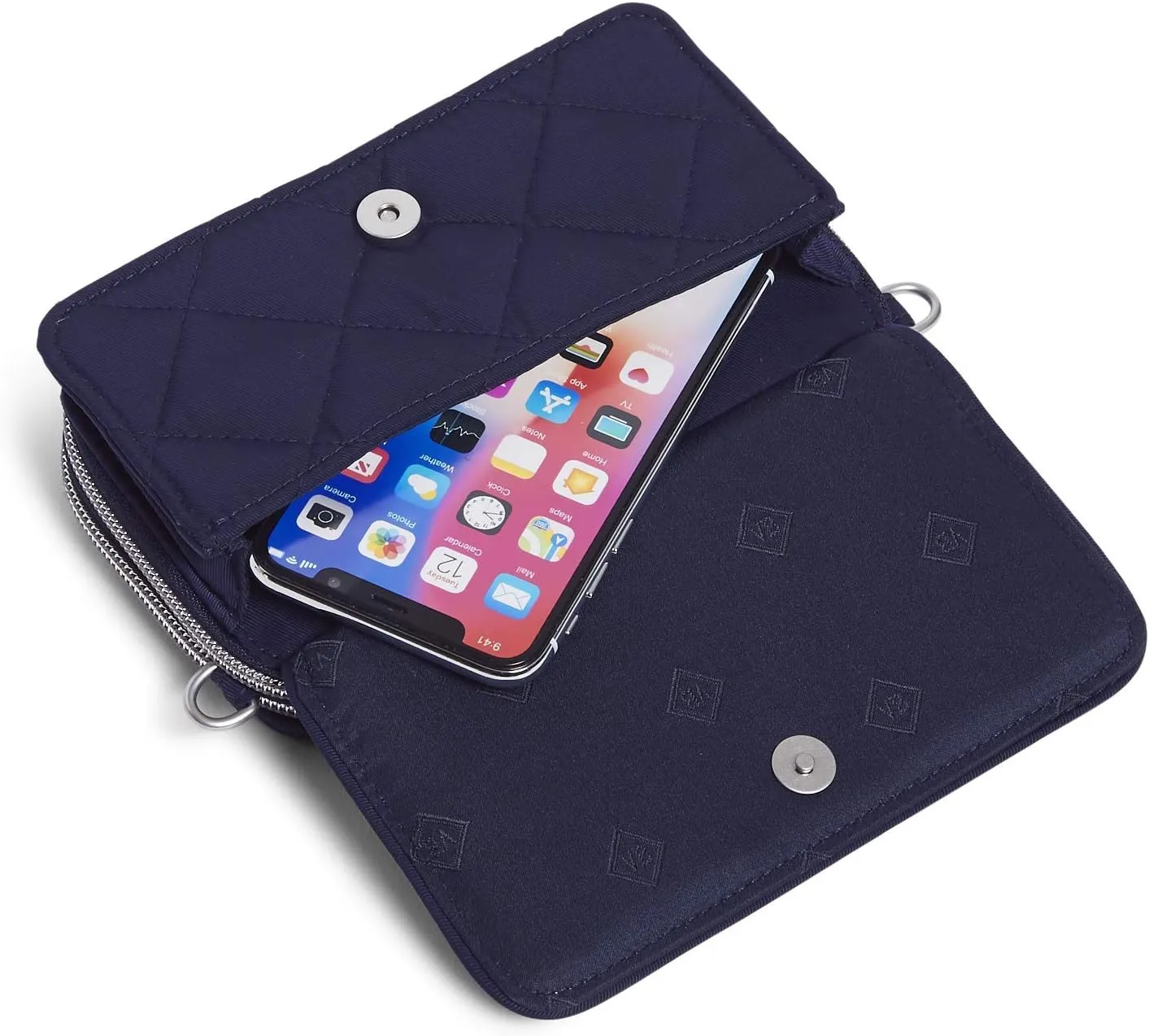 Vera Bradley Women's Performance Twill All in One Crossbody Purse with RFID Protection