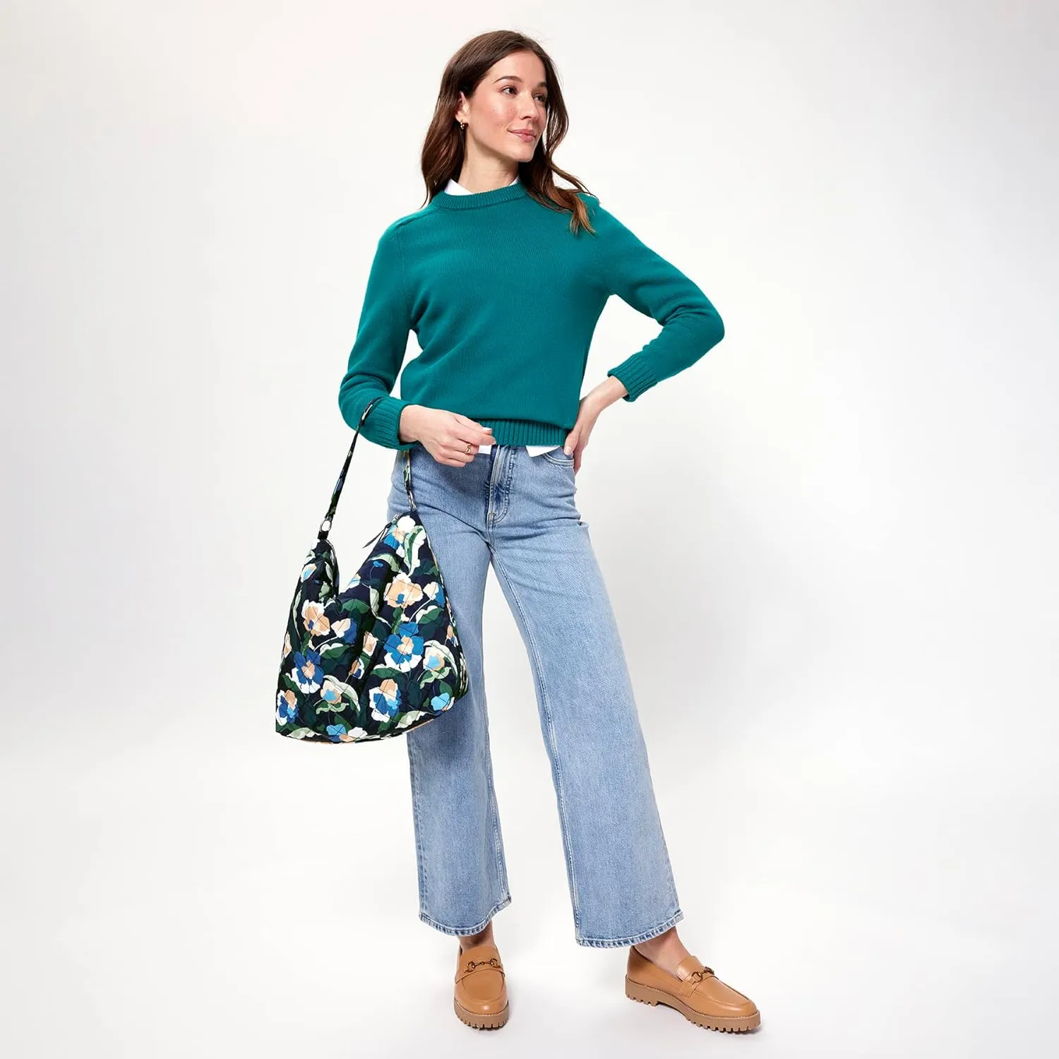 Vera Bradley Women's Performance Twill Oversized Hobo Shoulder Bag