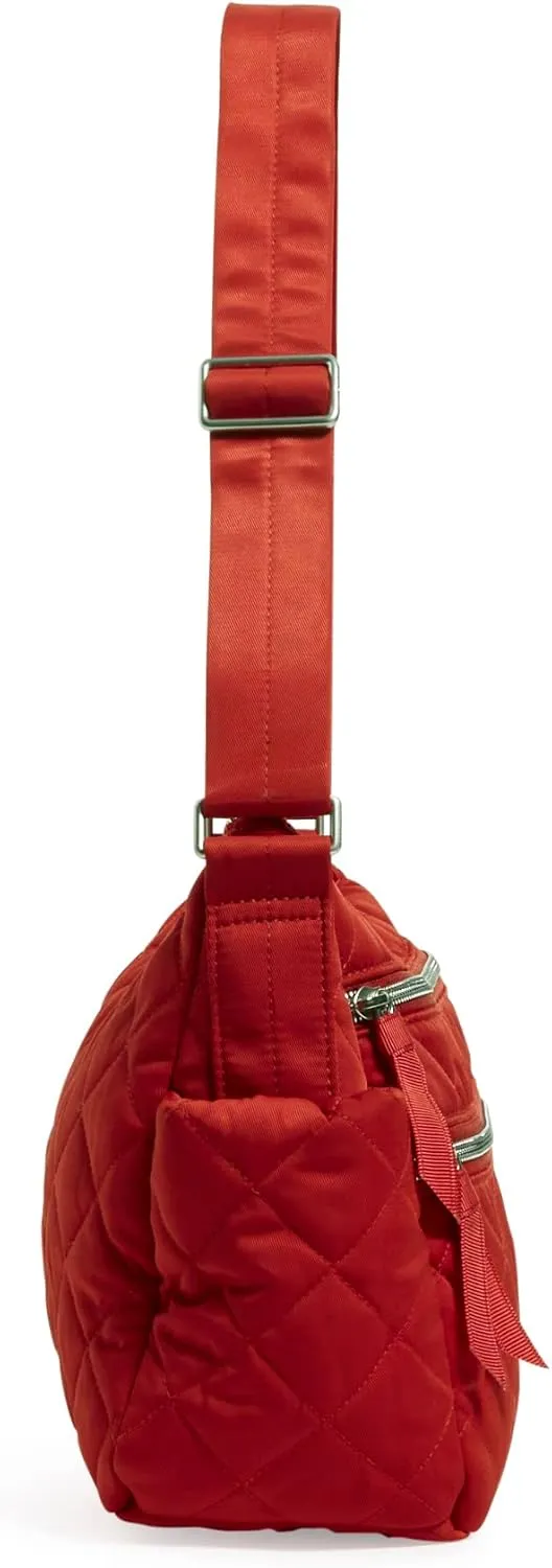 Vera Bradley Women's Performance Twill Triple Zip Shoulder Satchel Purse