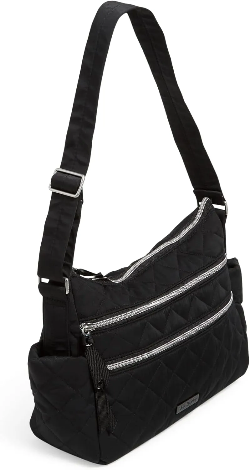 Vera Bradley Women's Performance Twill Triple Zip Shoulder Satchel Purse
