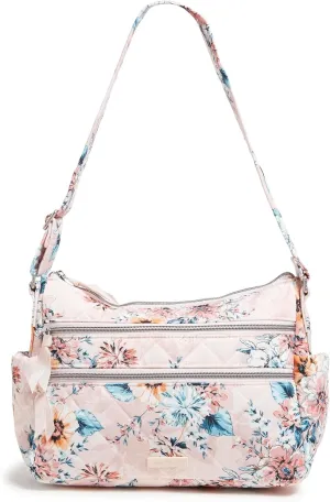 Vera Bradley Women's Performance Twill Triple Zip Shoulder Satchel Purse