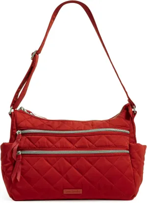 Vera Bradley Women's Performance Twill Triple Zip Shoulder Satchel Purse