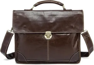 Vintage Men's Briefcase Large Capacity Men's Business Computer Bag