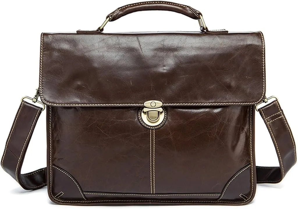 Vintage Men's Briefcase Large Capacity Men's Business Computer Bag
