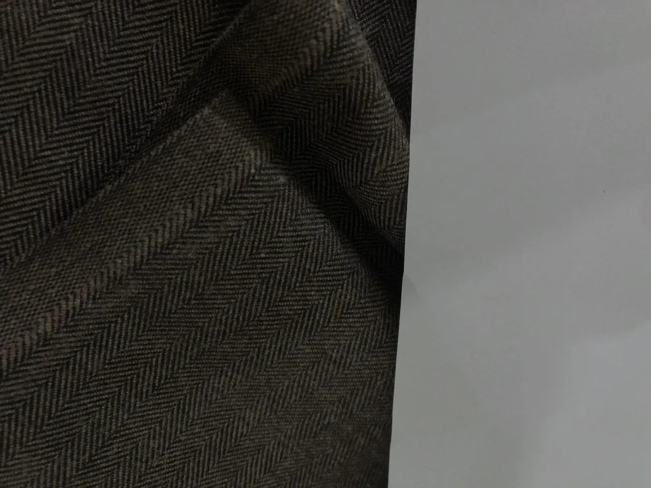 Viscose polyester blended suiting herringbone weave 58 inches wide 147 cms available in navy and brown