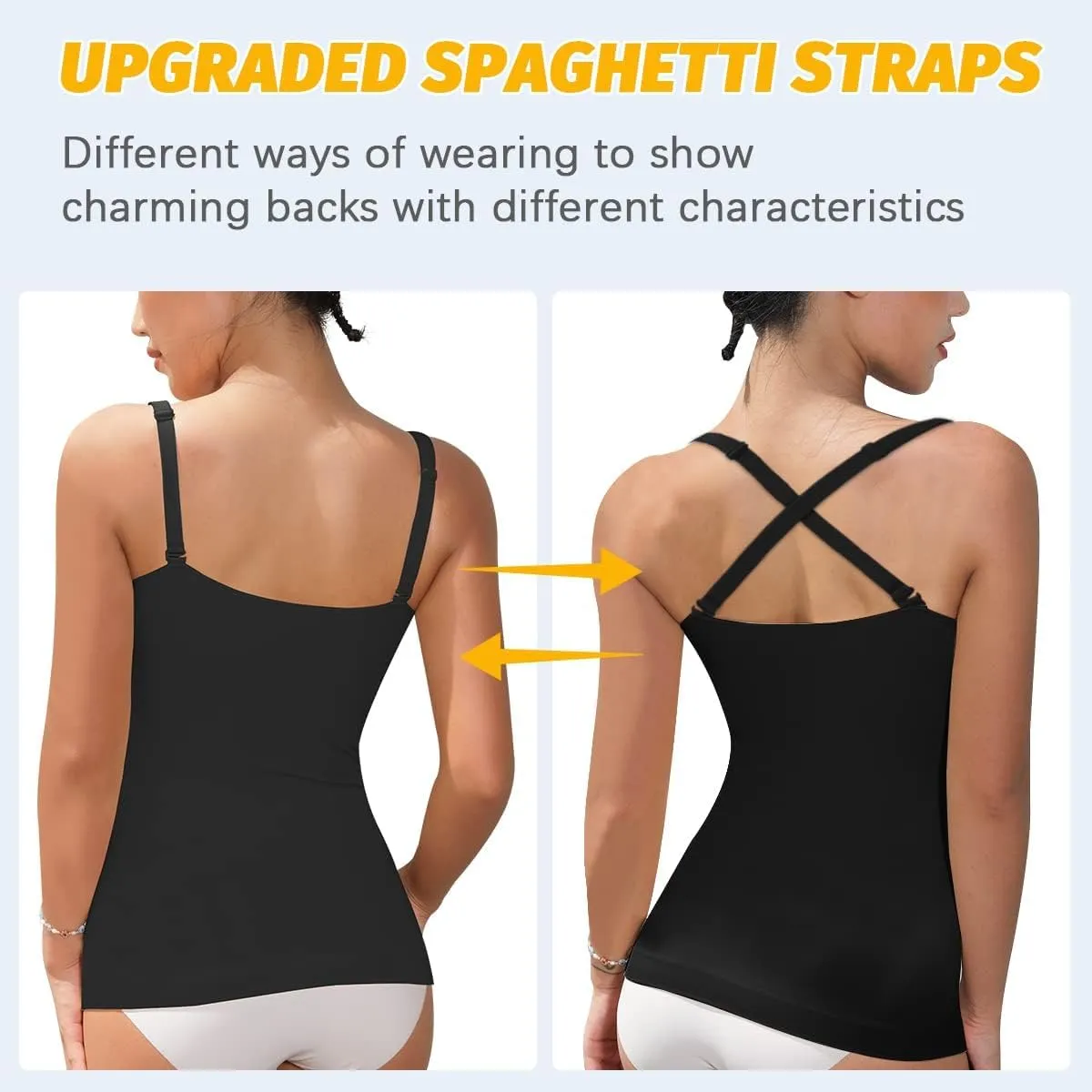 VVX Womens Shapewear for Women Tummy Control Tank Top Body Shaper Seamless Compression Camisole Tops