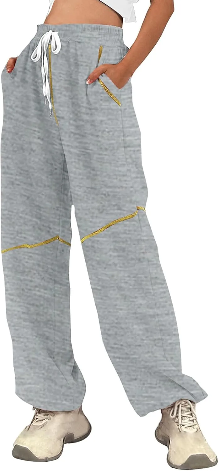 Women's 2024 Straight Leg Jeans High Waisted Capri Pants Slim Casual Denim Sports Pant Casual Dressy Pants Trousers