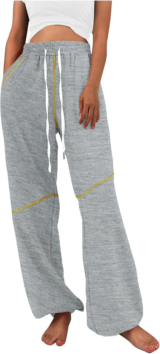 Women's 2024 Straight Leg Jeans High Waisted Capri Pants Slim Casual Denim Sports Pant Casual Dressy Pants Trousers