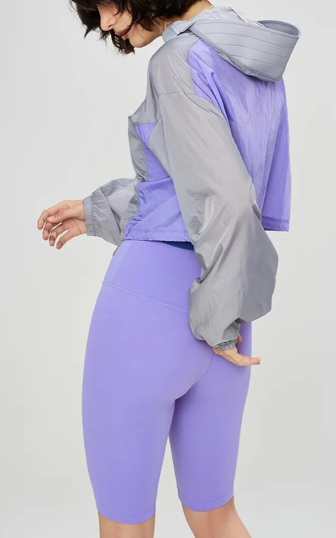 Women's Color Block Athletic Running Yoga Long Sleeve Cropped Zip Up Workout Shirt Track Jacket Quick Dry Tops
